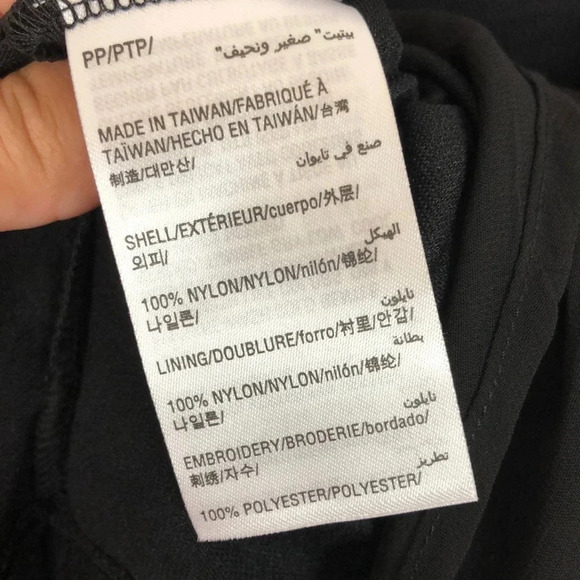 NWOT Alfani Top Printed Embroidered Pointed-Hem Top - Picture 8 of 8